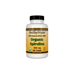 I[KjbN Xsi 500mg 180 Organic Spirulina@Healthy Origins wV[IWY