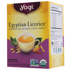 YOGI ���M�e�B�[ �G�W�v�V���� ���R���X YOGI TEA Egyptian Licorice 16�e�B�[�o�b�O�i36g�j