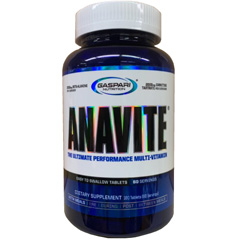 【定期購入あり】アナバイト アスリート用マルチビタミン＆ミネラル 180粒 Anavite Sport Multi-Vitamin Gaspari Nutrition