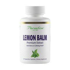 �������o�[�� �v���~�A���G�L�X 60�� Lemon Balm Premium Extract Paradise Herbs �p���_�C�X�n�[�u