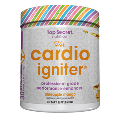 【賞味期限2022年10月】ハー カーディオ イグナイター（Lカルニチン、パラドキシン配合） パイナップルマンゴー 180g Her Cardio Igniter Top Secret nutrition