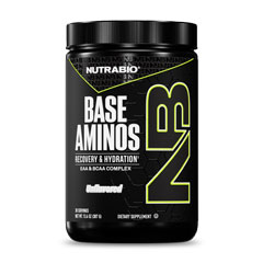 �yS�v���[���g�z�x�[�X �A�~�m EAA��BCAA�R���v���b�N�X ���A���t���[�o�[ 387g Base Aminos Unflavored�@�j���[�g���o�C�I (Nutrabio)