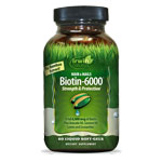 rI`ir^~gj 6000mcg 60 Biotin 6000 Strength & Protection@Irwin Naturals A[EBi`