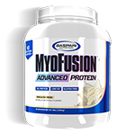 マイオフュージョン アドバンスト プロテイン ※バニラアイスクリーム　1.81kg （約48杯分） MyoFusion Advanced Protein 4 lb. Artificial Vanilla Ice Cream Gaspari Nutrition