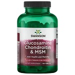 グルコサミン コンドロイチン & MSM 120粒 Glucosamine Chondroitin & MSM Swanson